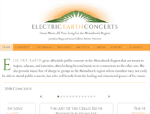Tablet Screenshot of electricearthconcerts.org